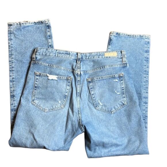 AG Adriano Goldschmeid Saige High-Rise Straight in Apparition Destructed 31 - Picture 5 of 10